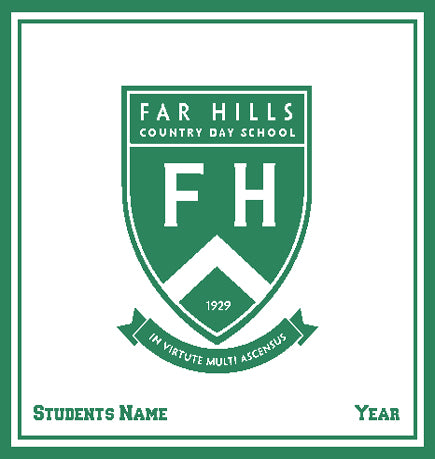 Far Hills Country Day School Shield customized with your Name and Year