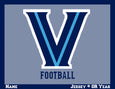 Villanova "V" Herringbone Football