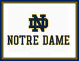 ND MONOGRAM LOCK-UP MARK Blanket - 2 different colorways