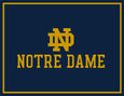 ND MONOGRAM LOCK-UP MARK Blanket - 2 different colorways