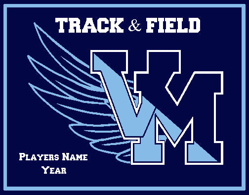 Villa Maria Academy Track & Field Customized with your Name and Year