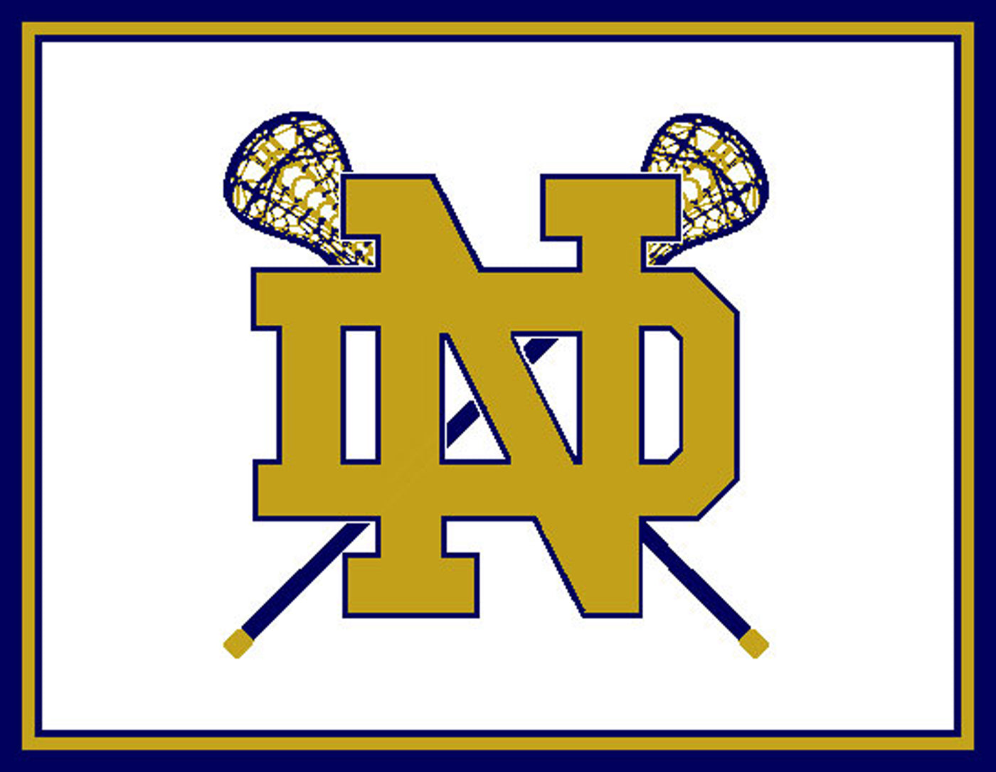 Notre Dame Women's Lacrosse Sticks 60 x 50