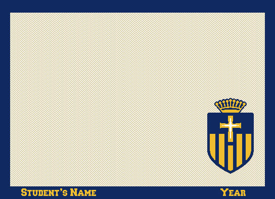 Merion Mercy Herringbone Customized with Name and Year 50 x 60