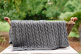 Chunky Cable Blanket - Recycled Cotton