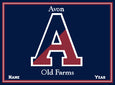 Custom Avon Old Farms "A" Name & Year 60 x 50
