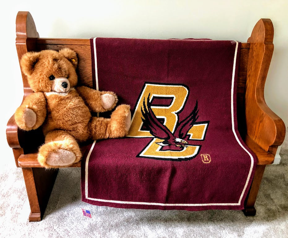 BABY Boston College Eagle BABY Blanket Burgundy 30 x 40