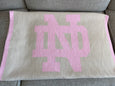 Notre Dame BABY Navy Base Blanket 30 x 40