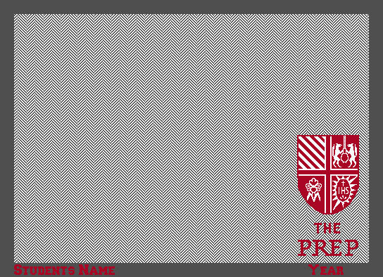 St. Joseph's Prep Seal Herringbone Customized with Name and Year 50 x 60