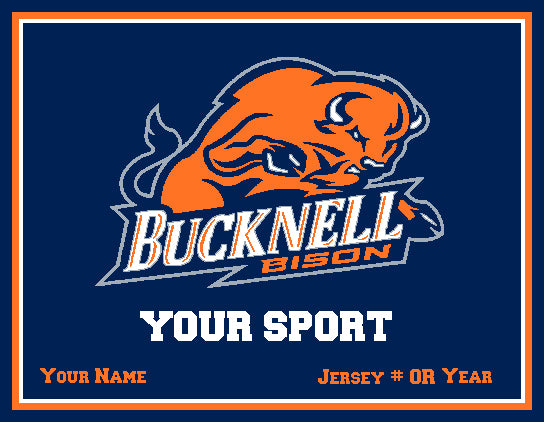 Custom Bucknell ANY SPORT 60 x 50