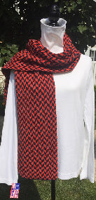 Bucknell Colors Chevron Scarf