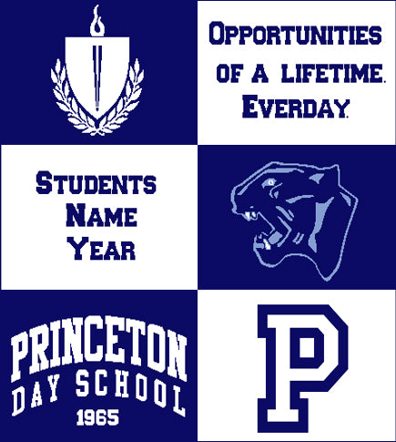 PDS Custom Multi Logo Add Name & Year Dorm, Office, Alumni, Tailgate Blanket