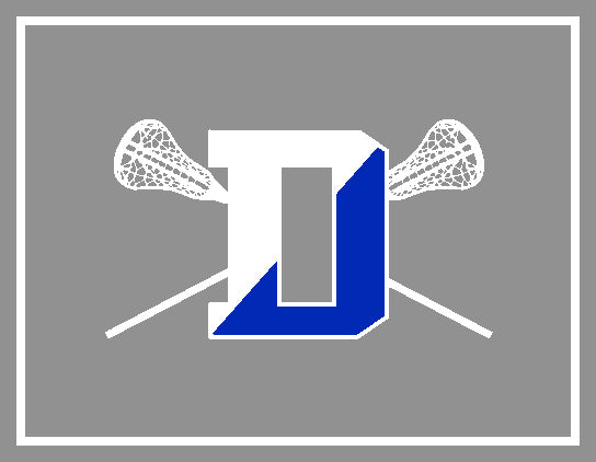 Darien HS Lacrosse Stix Grey Base 60 x 50