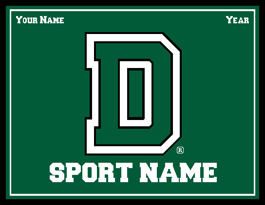 Custom Dartmouth Any Sport /Club Solid 60 x 50 Landscape