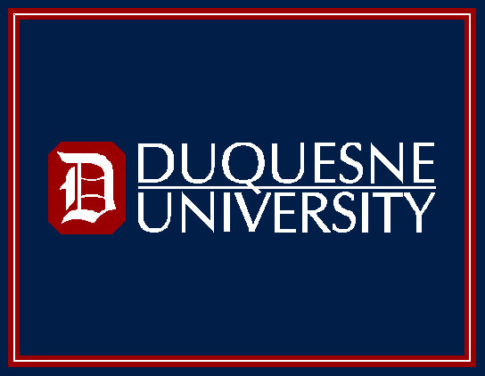 Duquesne University NAVY 60 x 50