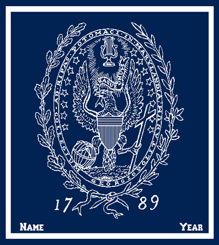 Custom Georgetown SEAL Navy with Name and Year 50 x 60