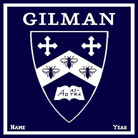 GILMAN Shield Name & Year 50 x 60
