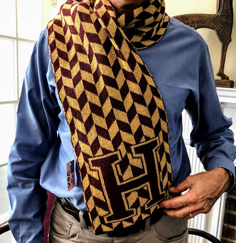 Haverford Chevron H Scarf