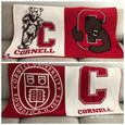 NEW Cornell Multi Logo Dorm, Office, Alumni, Tailgate Blanket