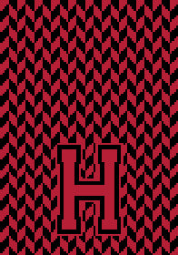 Harvard H Chevron Scarf