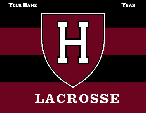 Harvard Women's Striped Lax Name & Year