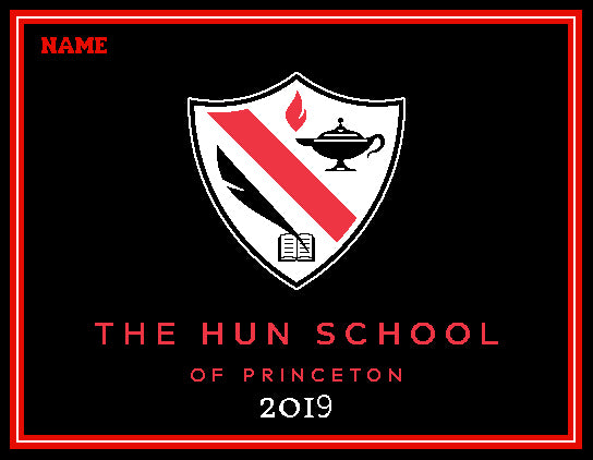 The Hun School of Princeton Blanket 2019 Customized with Name