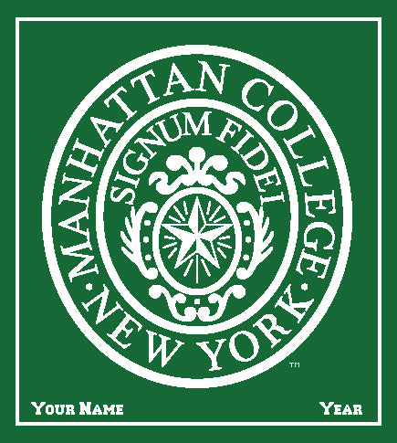 Custom Manhattan Hunter Seal Dorm, Home, Office, Alumni, Tailgate Blanket