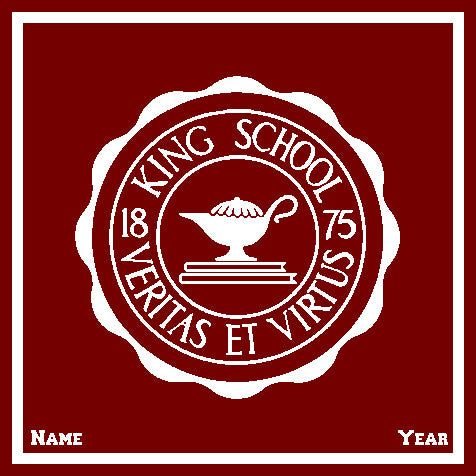 KING Original Seal Customized with Name and Year 50 x 60