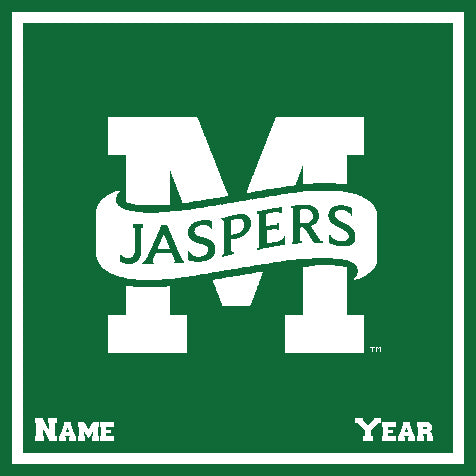 Custom Manhattan Jaspers M Dorm, Home, Office, Tailgate, Alumni Blanket