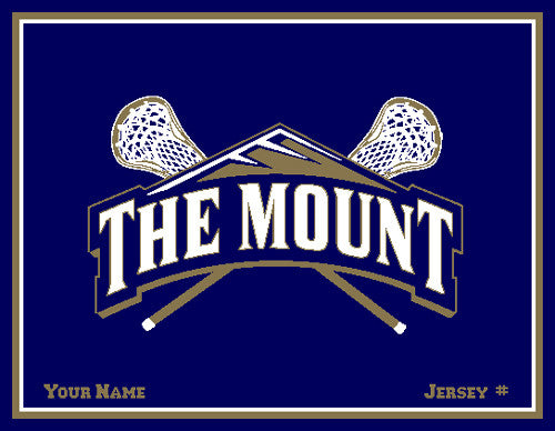Mount St. Mary's MOUNT LAX Customized with Name & # 60 x 50