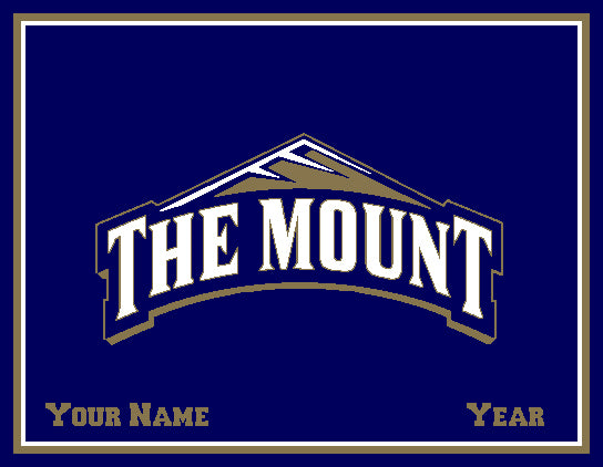 Mt. St. Mary's "The Mount" Customized with your Name and Year 60 x 50