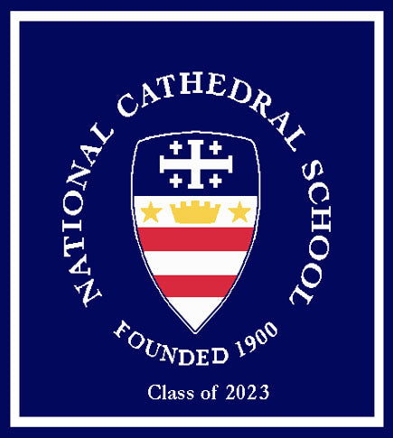 National Cathedral School Seal  Class of 2023  50 x 60