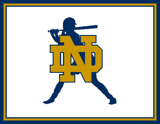 Notre Dame Softball Silhouette 60 x 50