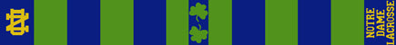 Only ONE Avaialble Notre Dame Lacrosse Scarf 9 x 60