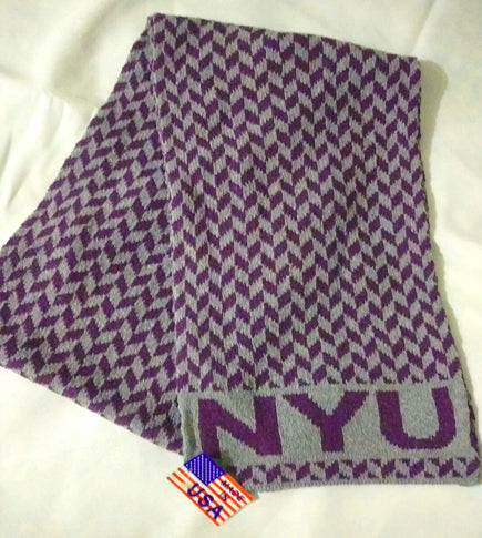 NYU Chevron Scarf 9 x 60