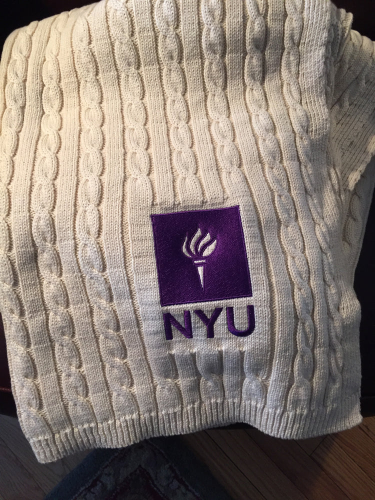 NYU Cable Blanket