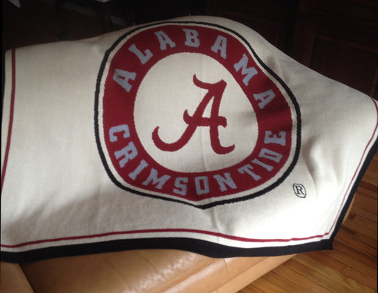 Alabama Seal Blanket Natural 60 x 50