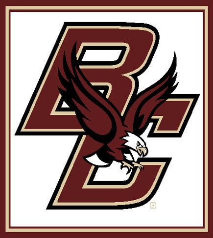 Boston College Eagle Blanket Natural Base 50 x 60