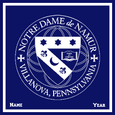 Academy of Notre Dame Seal Customized with Name and Year 50 x 60