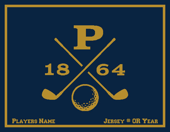 Peddie Golf Blanket Customized Name & Number 60 x 50