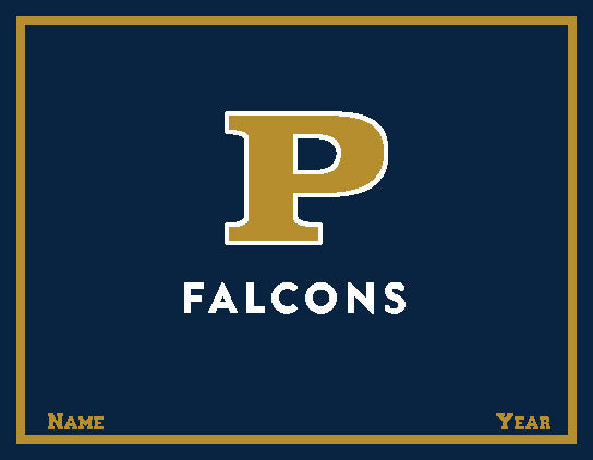Peddie Falcons Blanket Customized Name & Year 60 x 50