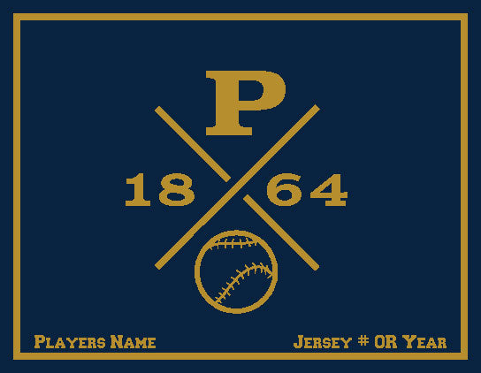 Peddie Softball Blanket Customized Name & Number 60 x 50