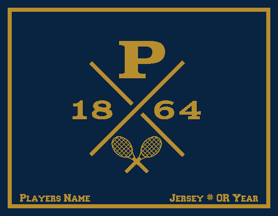 Peddie Tennis Blanket Customized Name & Number 60 x 50