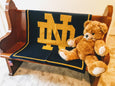 Notre Dame BABY Navy Base Blanket 30 x 40