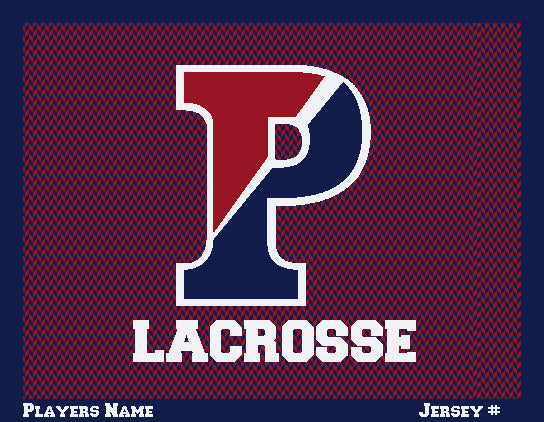 PENN Women's Chevron Lacrosse Customized with Name & Number 60 x 50