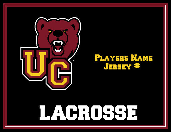 Custom Ursinus Lacrosse Name & Number 60 x 50