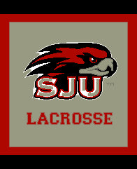 SJU Hawk Head Lacrosse Pillow 20 x 20