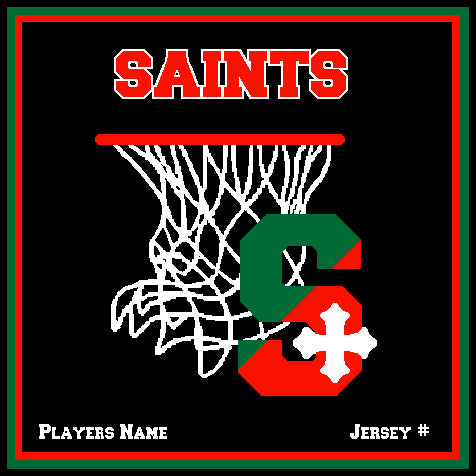 SSSA Basketball Blanket 50 x 60  Customized Name & Number