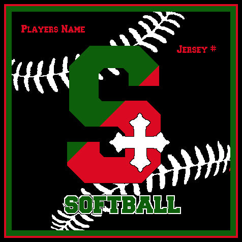SSSA Softball Blanket 50 x 60 Customized Name & Number