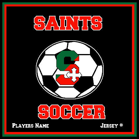 SSSA Men's Soccer Blanket 50 x 60 Customized Name & Number
