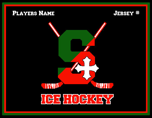 SSSA Ice Hockey Blanket 60 x 50  Customized Name & Number